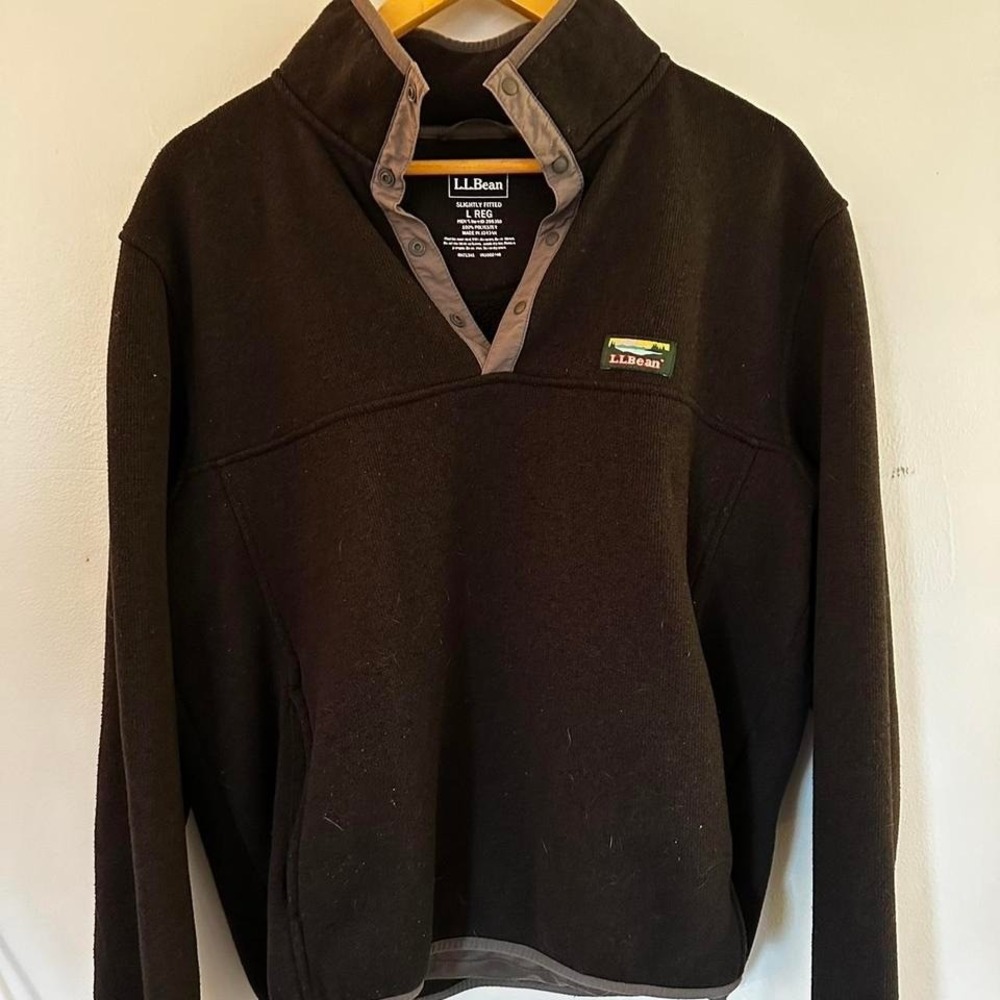 L.L. Bean Men's Quarter Button Sweatshirt